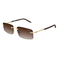 Gafas de sol Montblanc Hombre MB0443S008-GOLD-GOLD-BROWN56